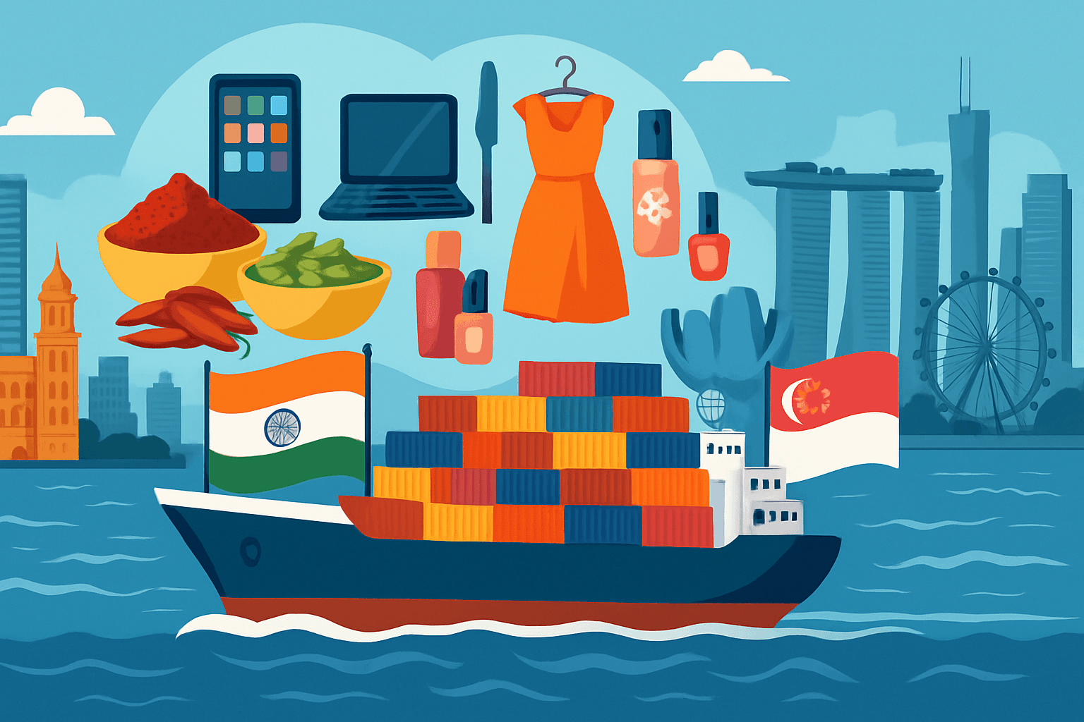 Selling from India to Singapore